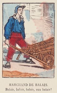 Bezemverkoper. Bezem, bezem, bezem, bezem!, rond 1819 (print)