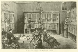Centraal telefoonbureau in Parijs