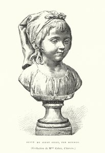 Buste van een jong meisje, door de Franse beeldhouwer Jean-Antoine Houdon, eind 18e of begin 19e eeuw door French School
