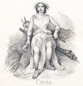 C Ceres: Dochter van Saturnus en Cybele Ze werd de godin van het land of de landbouw genoemd