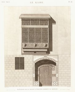 Caïro: elevatie van het huis van Ibrahim Kikheyd el Sennary door French School