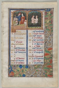 Kalenderpagina voor mei (recto), c. 1510 door French School