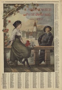 Kalender voor 1917 (kleurenlitho)