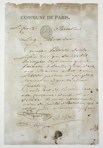Oproep van Maximilien de Robespierre om zich bij de Commune aan te sluiten, 9 Thermidor An 2 (27 juli 1794)