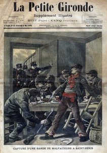 Arrestatie van een bende criminelen in Saint-Denis (Saint Denis) in 1898. Omslag van 
