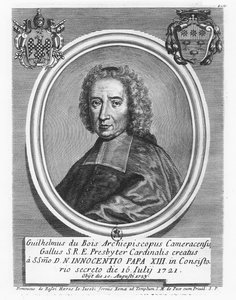 Portret van Kardinaal Dubois (gravure)