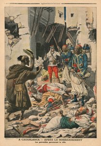 Casablanca na het bombardement, illustratie uit 