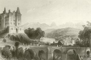 Kasteel van Pau, geboorteplaats van koning Hendrik IV door French School