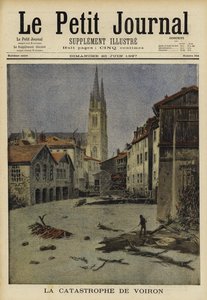 Catastrofale overstromingen in Voiron, Frankrijk, 1897 door French School