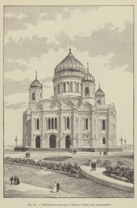Kathedraal van de Verlosser, in Moskou door French School