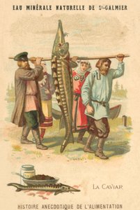 Kaviaar (chromolitho) door French School
