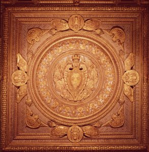 Plafond van de slaapkamer van Hendrik II (1519-59)
