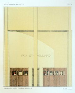 Keramiekshowroom, plaat 20, illustratie uit Devantures de Boutiques door Louis-Pierre Sezille, Parijs, 1927 door French School