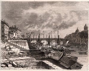 Chalon-sur-Saone - Saone-et-Loire - gravure in 