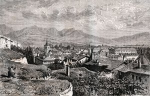 Chambery - Savoie - gravure in 