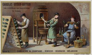 Champagneproductie door French School