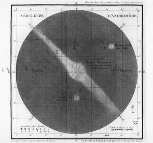 Charles-Joseph Messier (1730-1817) observaties van een nevel van Andromedas gordel 1807