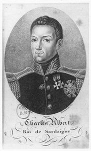 Karel Albert, Koning van Sardinië (gravure)