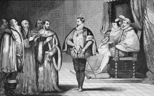 Karel IX (1550-74) wordt door de Rijksdag verteld dat zijn broer Henri d