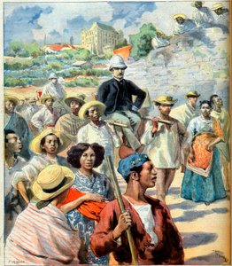 Charles Le Myre de Vilers (1833-1918) in Madagaskar (poging tot verzoening tussen de regering van Tananarive en Frankrijk) illustratie uit 