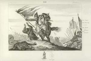 Karel Martel bij de Slag bij Tours, 732