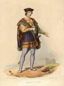 Karel VIII door French School