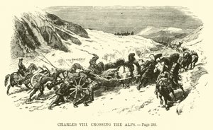 Karel VIII steekt de Alpen over