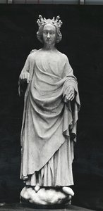 Charles VI (1368-1422) koning van Frankrijk, van Palais de Justice in Poitiers, origineel laat 14e eeuw (gipsafgietsel)