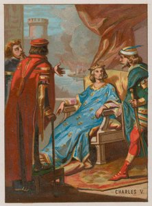 Karel V bij de Slag bij Poitiers door French School