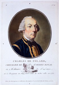 Charles de Folard, uit Portraits des grands hommes, femmes illustres, et sujets memorables de France, gepubliceerd 1787-92 door French School