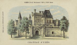 Kasteel van Uzes, Uzes, Gard door French School