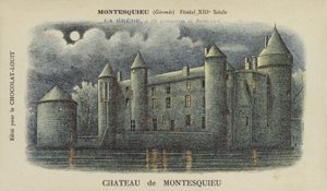 Kasteel van Montesquieu, Montesquieu, Gironde door French School