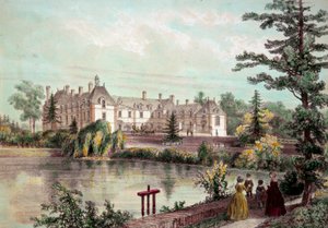 Kasteel van de Loire: Uitzicht op het kasteel van La Seilleraye in Carquefou door French School