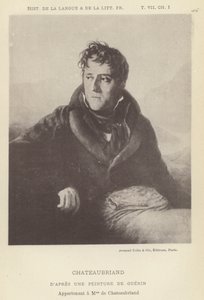 Chateaubriand (litho) door French School