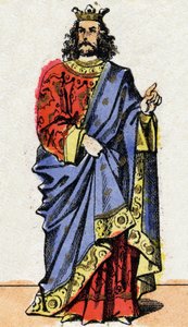 Childeric I, koning van de Salische Franken. door French School