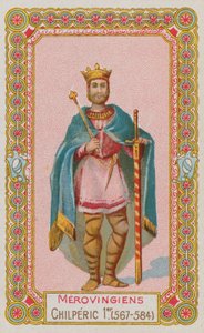 Chilperik I, Merovingische koning van Frankrijk van 567-584 door French School