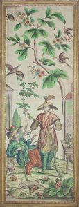 Chinoiserie-behang door French School