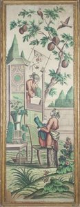 Chinoiserie-behang door French School