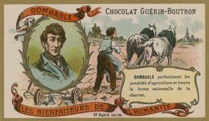 Chocolat Guerin-Boutron handelskaart, Christophe Mathieu de Dombasle door French School