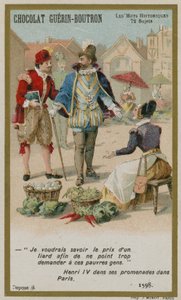 Chocolat Guerin-Boutron handelskaart, Historische Woorden serie