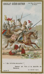 Chocolat Guerin-Boutron handelskaart, Historische Woorden serie door French School