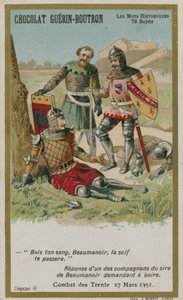 Chocolat Guerin-Boutron handelskaart, Historische Woorden serie