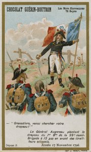 Chocolat Guerin-Boutron handelskaart, Historische Woorden serie door French School