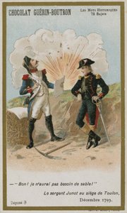 Chocolat Guerin-Boutron handelskaart, Historische Woorden serie door French School