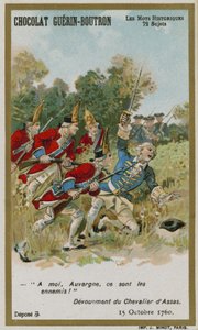 Chocolat Guerin-Boutron handelskaart, Historische Woorden serie door French School