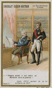 Chocolat Guerin-Boutron handelskaart, Historische Woorden serie