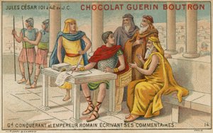 Chocolat Guérin Boutron handelskaart door French School