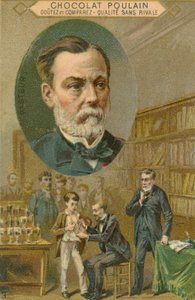 Chocolat Poulain handelskaart, Louis Pasteur