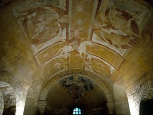 Christus te paard (11e eeuw), Kathedraal van Auxerre, Crypte
