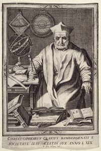 Christopher Clavius (1537-1612) op 69-jarige leeftijd, gepubliceerd door Jean Le Clerc, ca. 1606-07 door French School